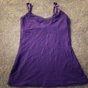 Lululemon purple “ballerina” tank